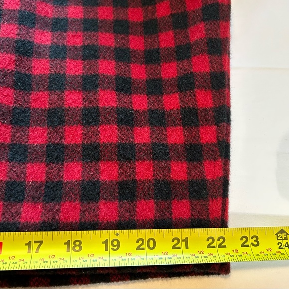 J Crew Men’s Buffalo Plaid Red & Black Wool Blend Full Front Zip Jacket EUC SZ L - Picture 7 of 16
